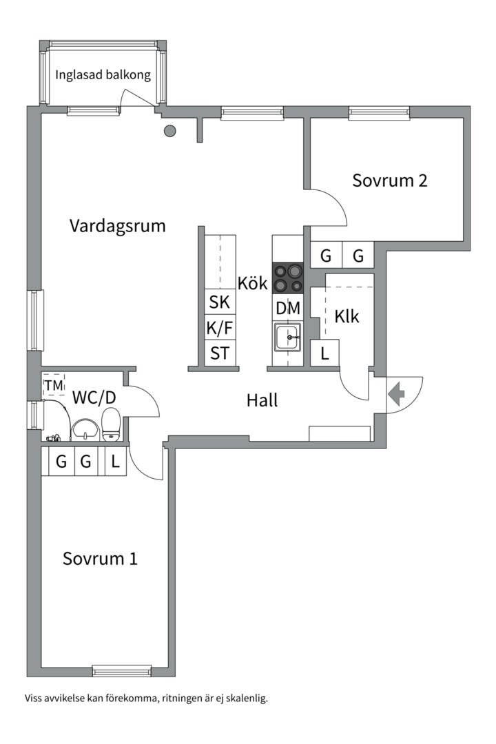 Planlösning från Dragarbrunnsgatan 60, Till salu i Centrum, Uppsala