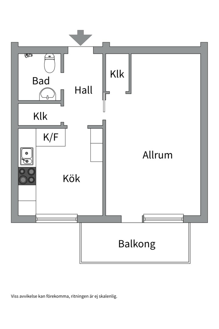 Planlösning från Langenbergsgatan 6B, Till salu i Blåsbo, Västerås