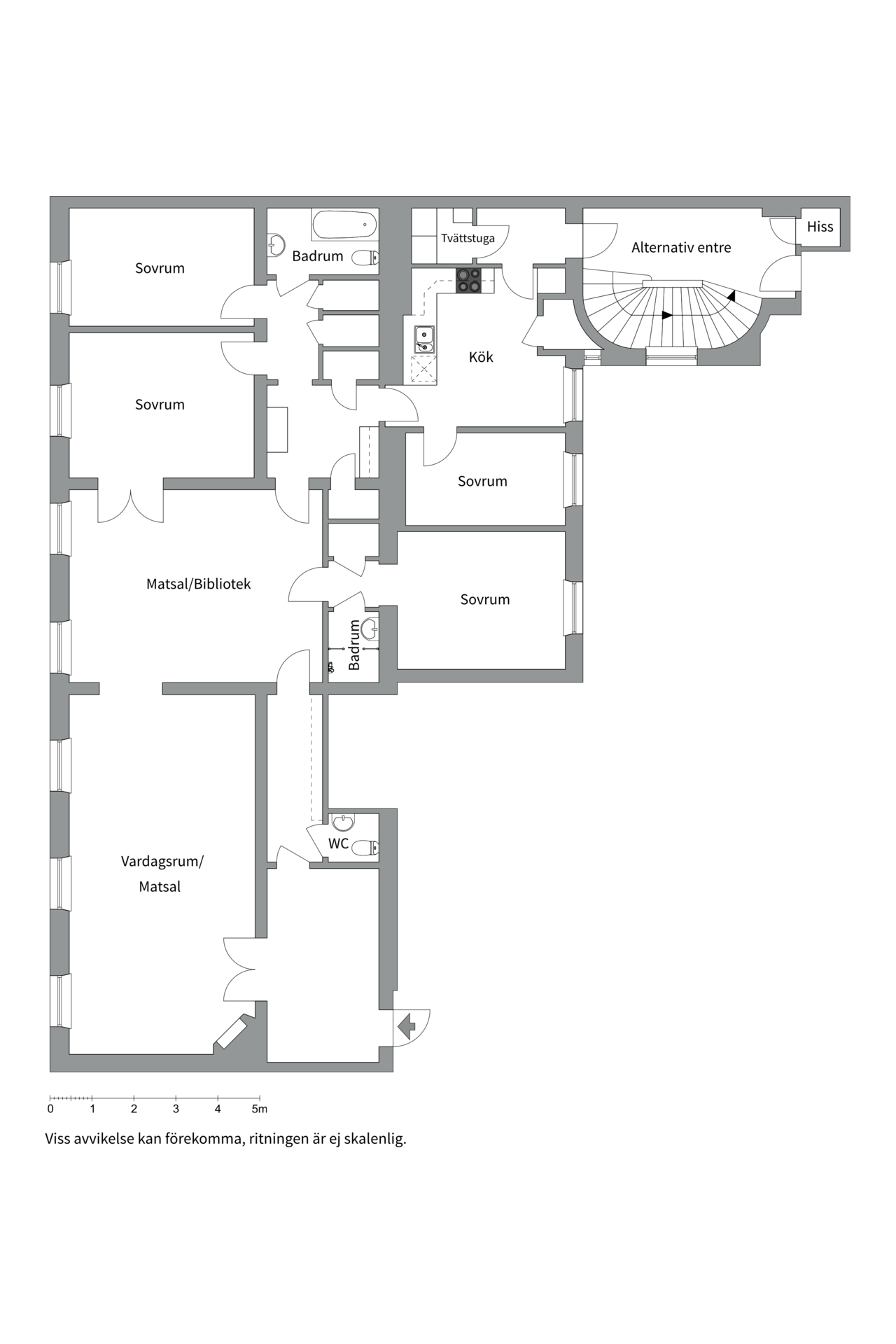 Bostadsbild från Upplandsgatan 6, Kommande i Vasastan - Norrmalm, Stockholm