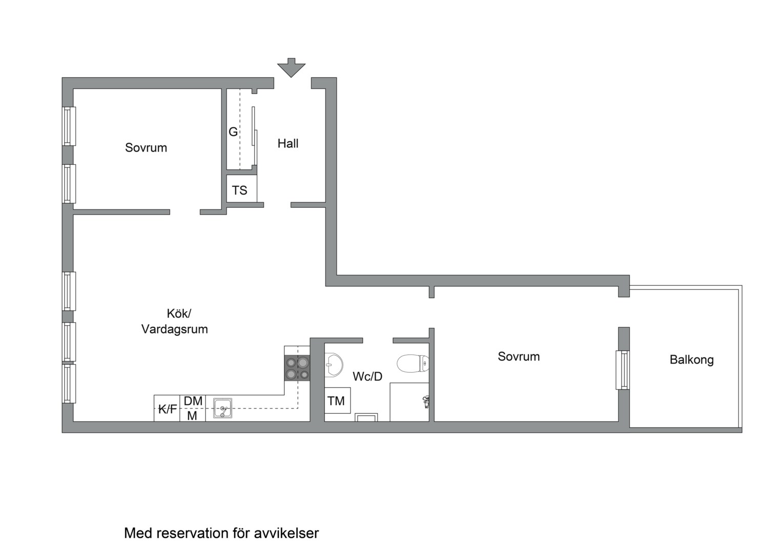 Planlösning från Boplatsvägen 15, Till salu i Sundbyberg- Brotorp, Sundbyberg