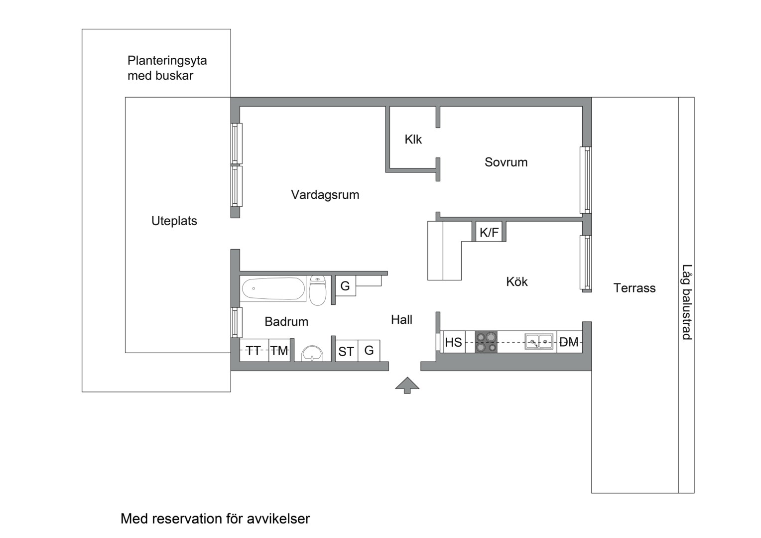 Planlösning från Hamngatan 31A, Till salu i Centrala Sundbyberg, Sundbyberg