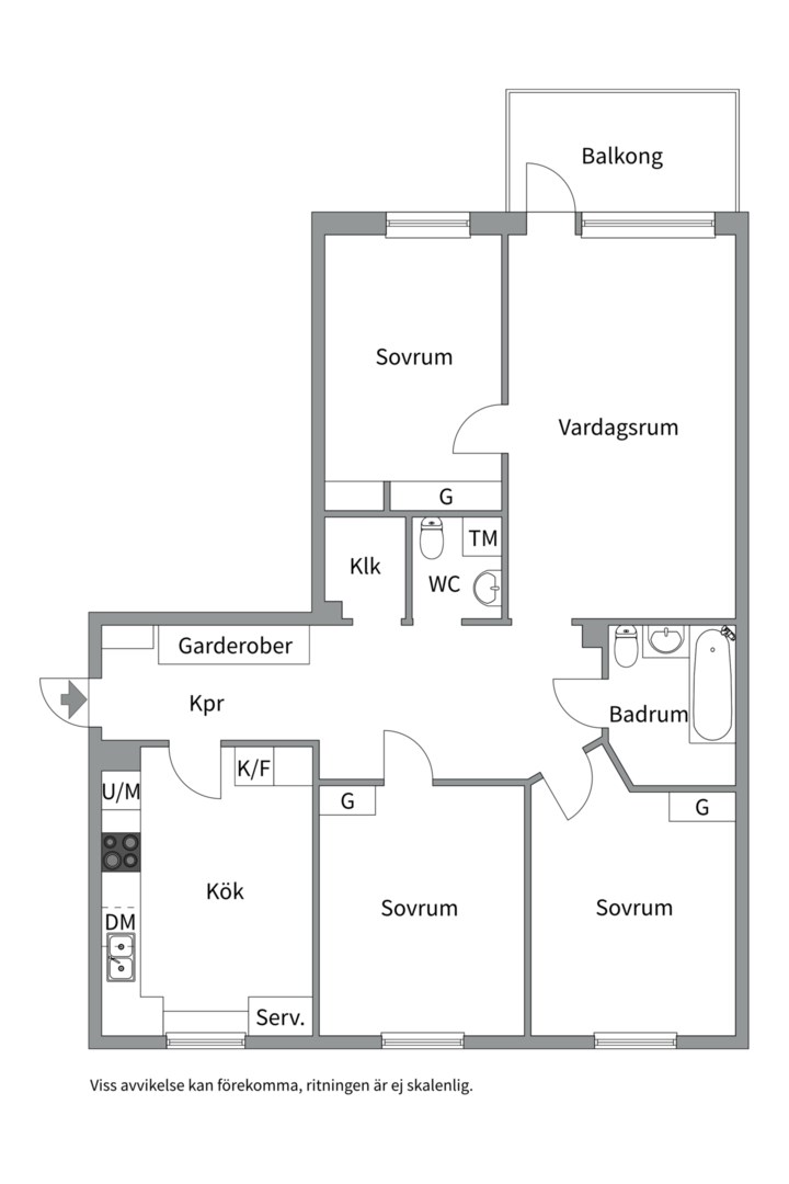 Planlösning från Storgatan 2D, Snart till salu i Höganäs, Uppsala