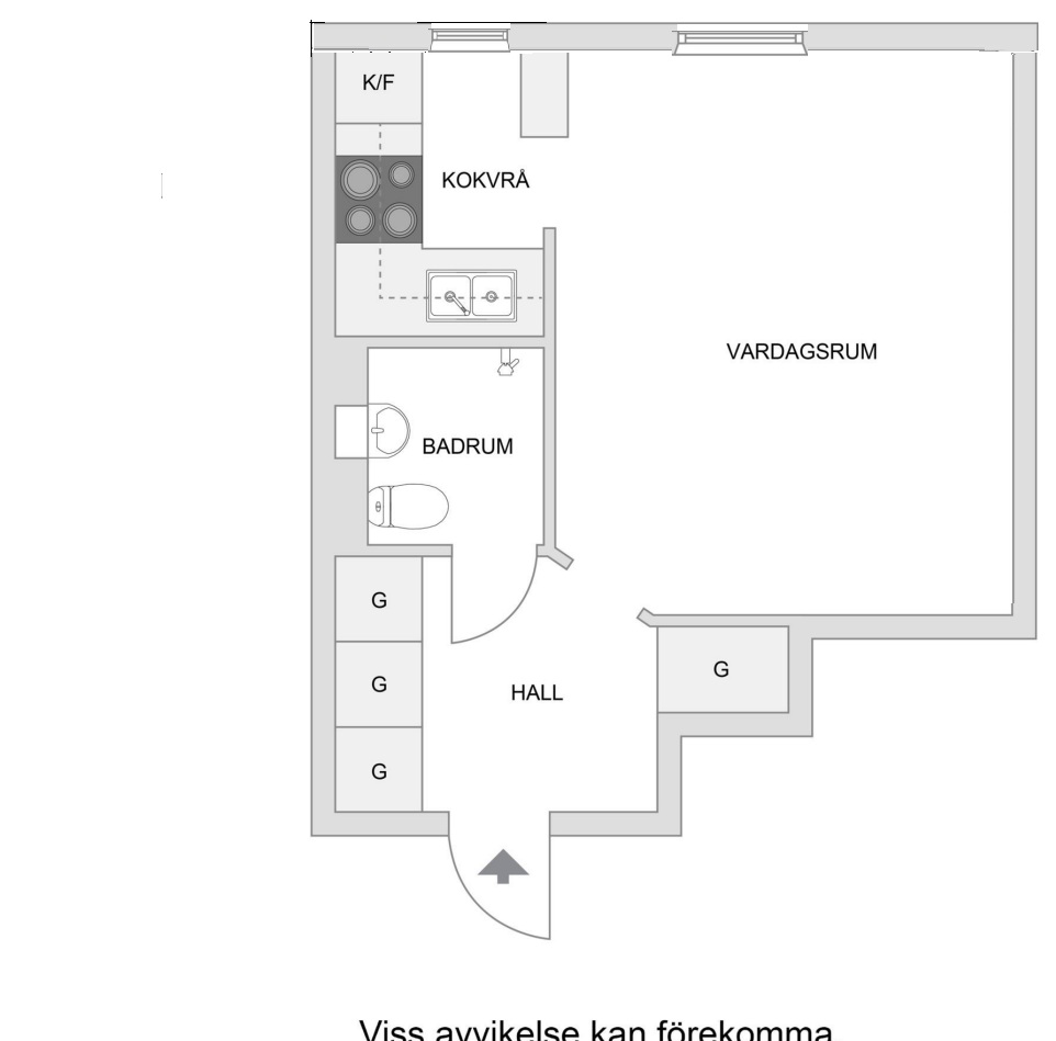 Planlösning från Råsundavägen 134, Till salu i Råsunda, Solna
