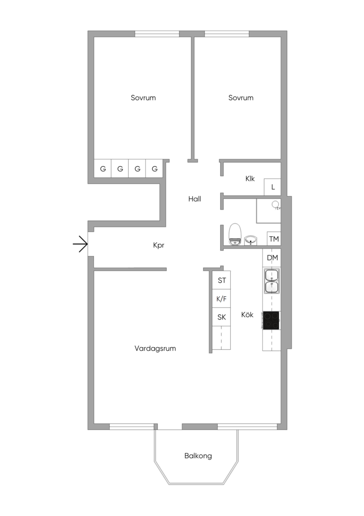 Planlösning från Alphyddevägen 33, Kommande i Alphyddan, Nacka