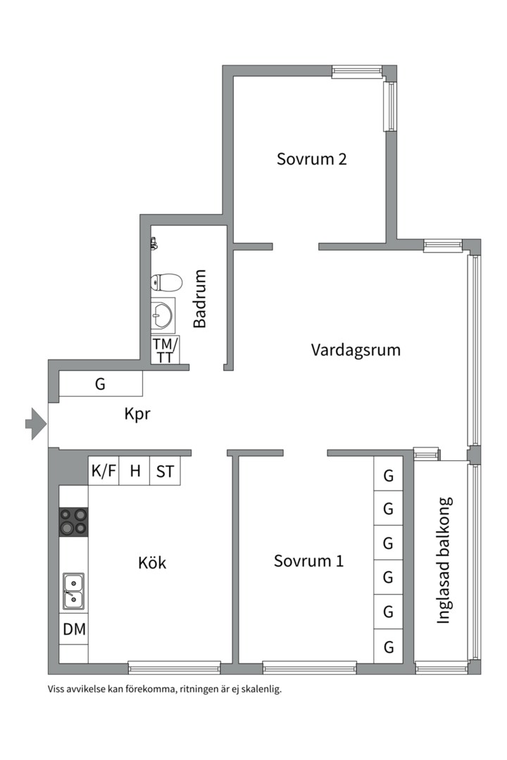 Planlösning från Västra Finnbodavägen 5, Kommande i Saltsjöqvarn, Nacka