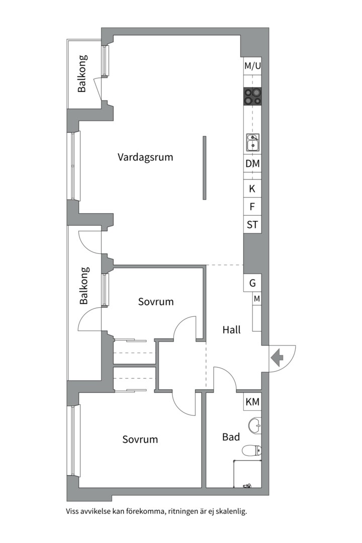 Planlösning från Stadshusgatan 4, Till salu i Nacka Forum, Nacka