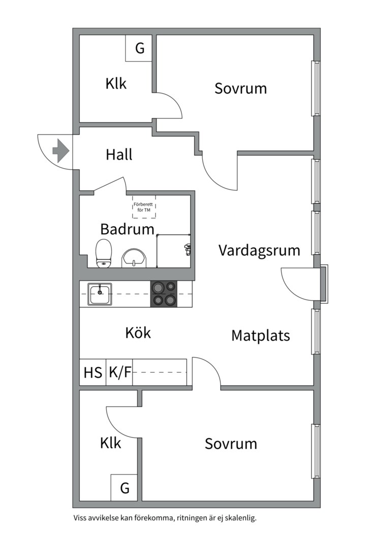 Planlösning från Betsövägen 4, 2tr, Till salu i Västra Orminge, Nacka
