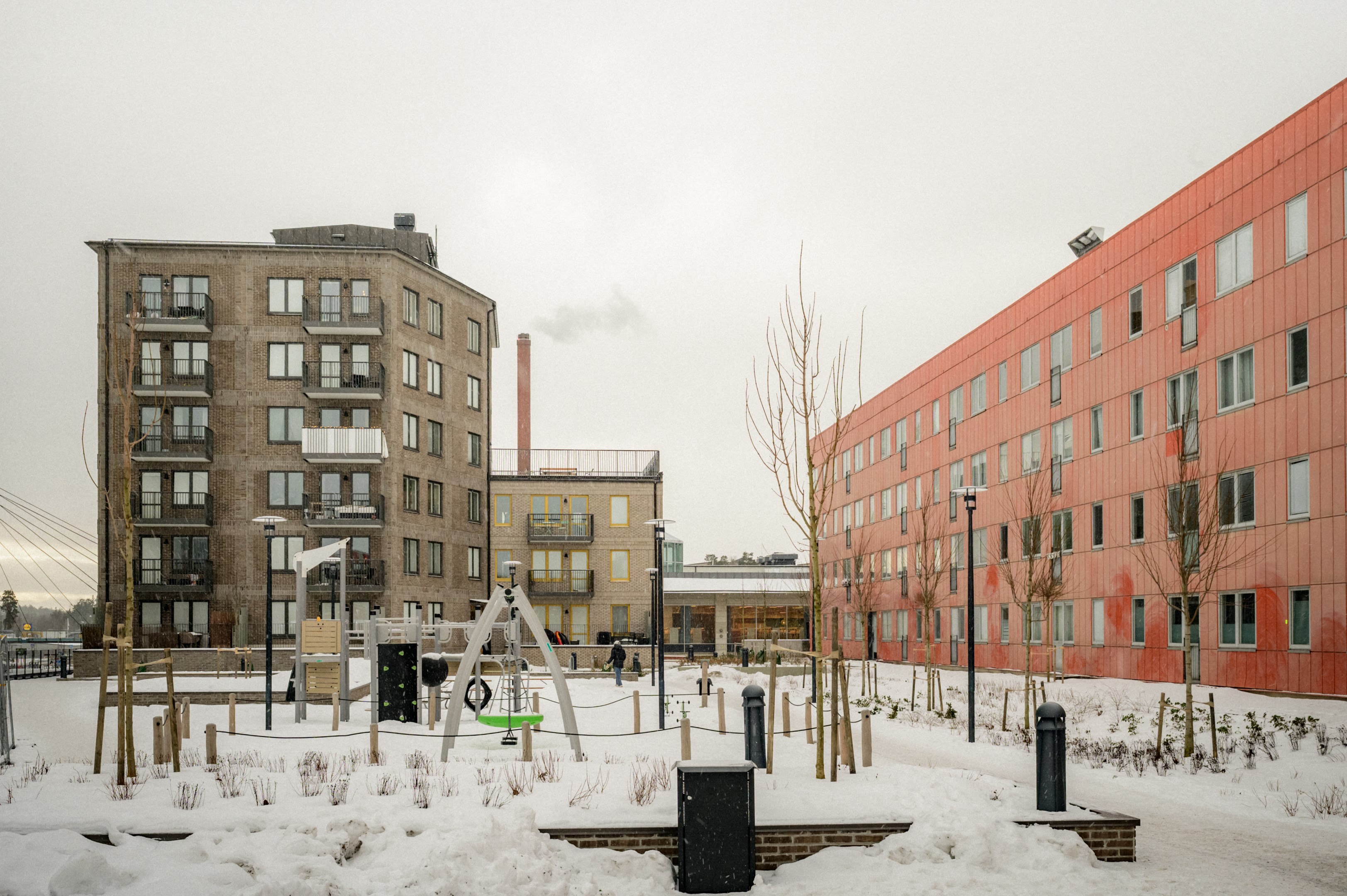 Husets nuvarande fasad