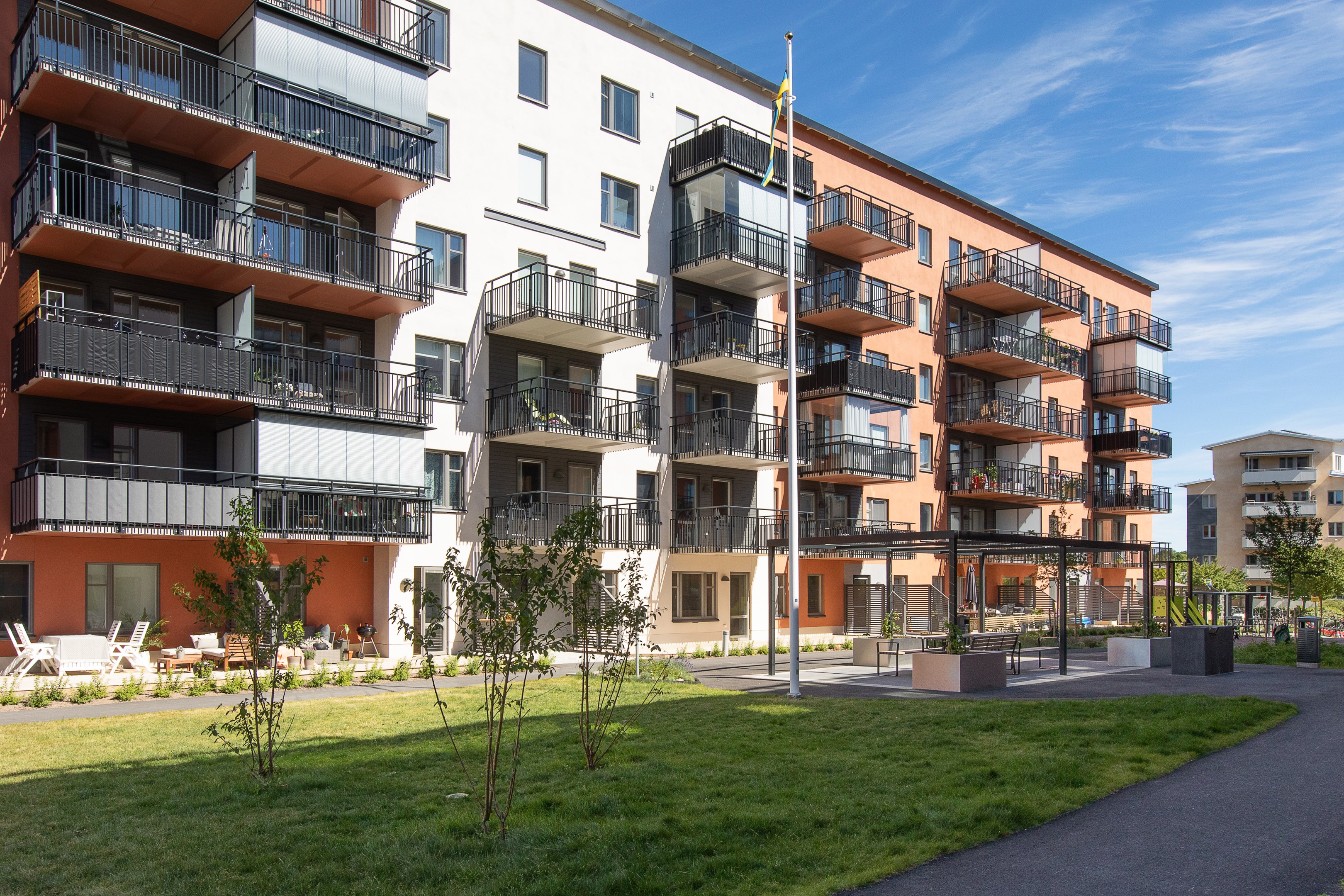 Bostadsbild från Gimogatan 2 A, Kommande i Luthagen, Uppsala