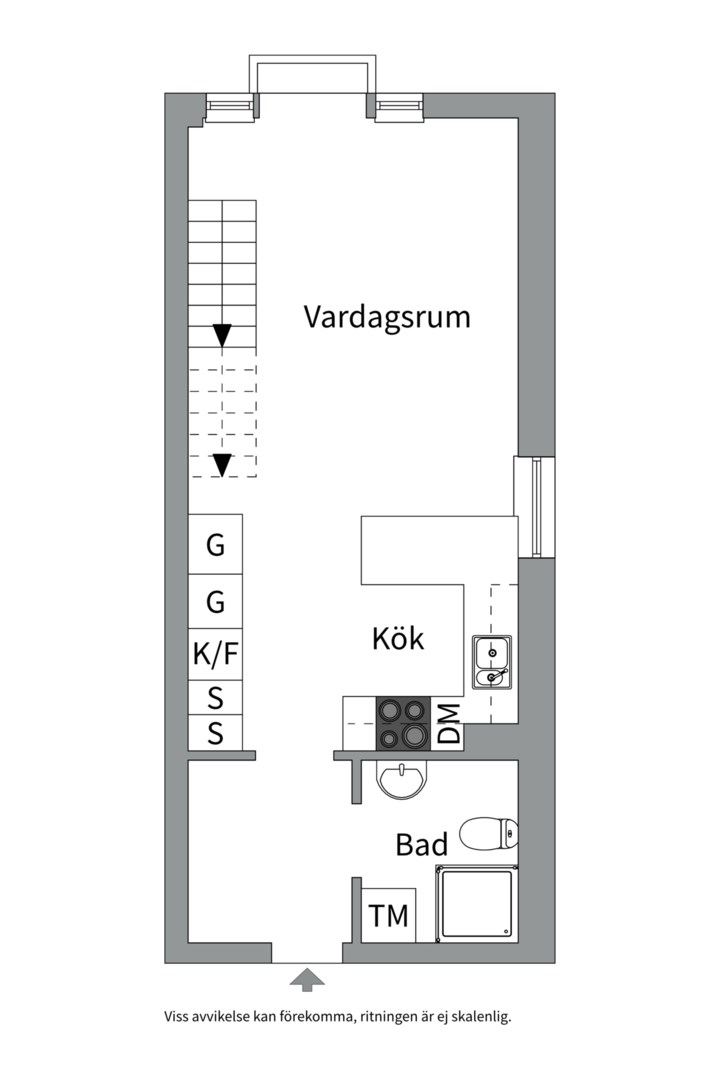 Planlösning från S:t Johannesgatan 36C, Kommande i Kåbo, Uppsala