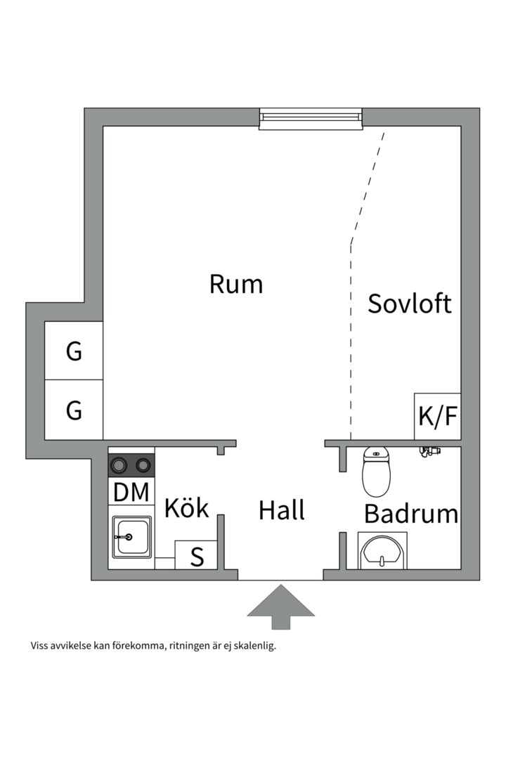 Planlösning från Alströmergatan 49, Kommande i Kungsholmen, Stockholm