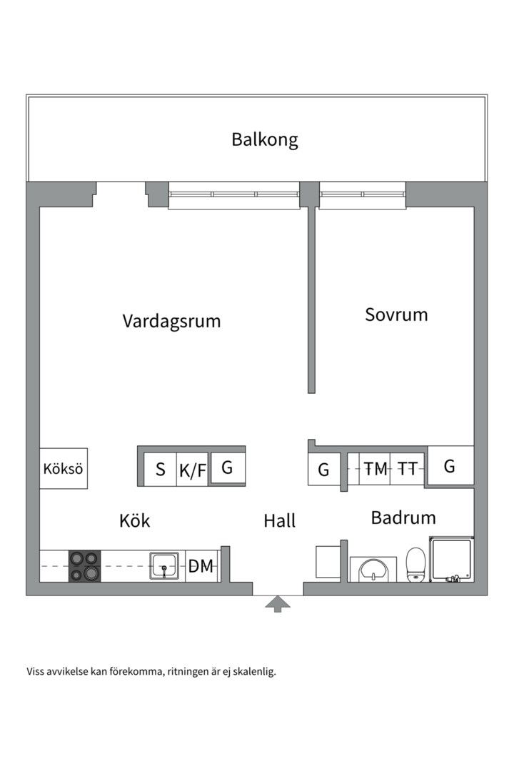 Planlösning från Liljeholmsgränd 4, 2 tr, Kommande i Liljeholmen - Liljeholmskajen, Stockholm