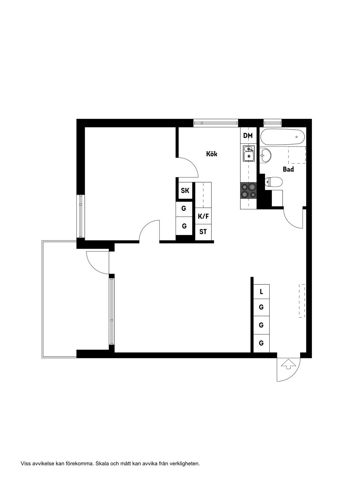 Bostadsbild från Liljeholmsgränd 4, 2 tr, Såld i Liljeholmen - Liljeholmskajen, Stockholm