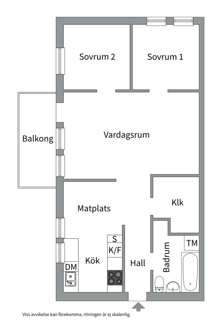 Planlösning från Ormingeringen 11D, Såld i Västra Orminge, Nacka
