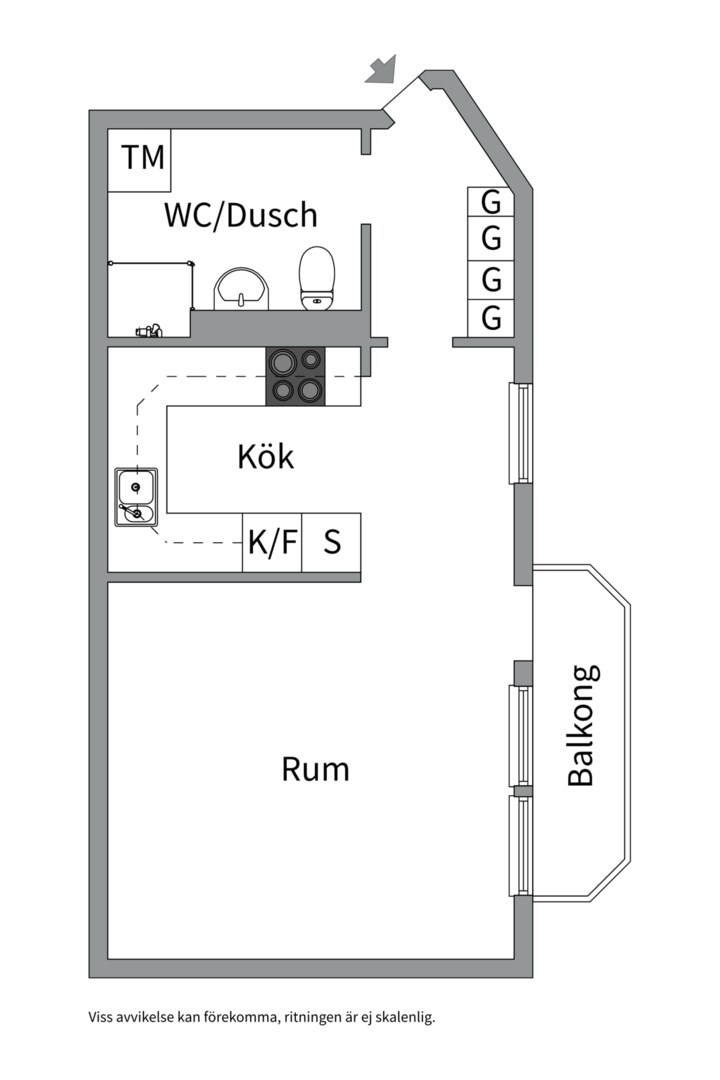Planlösning från Katrinebergsbacken 18, 4 tr, Kommande i Liljeholmen - Liljeholmskajen, Stockholm