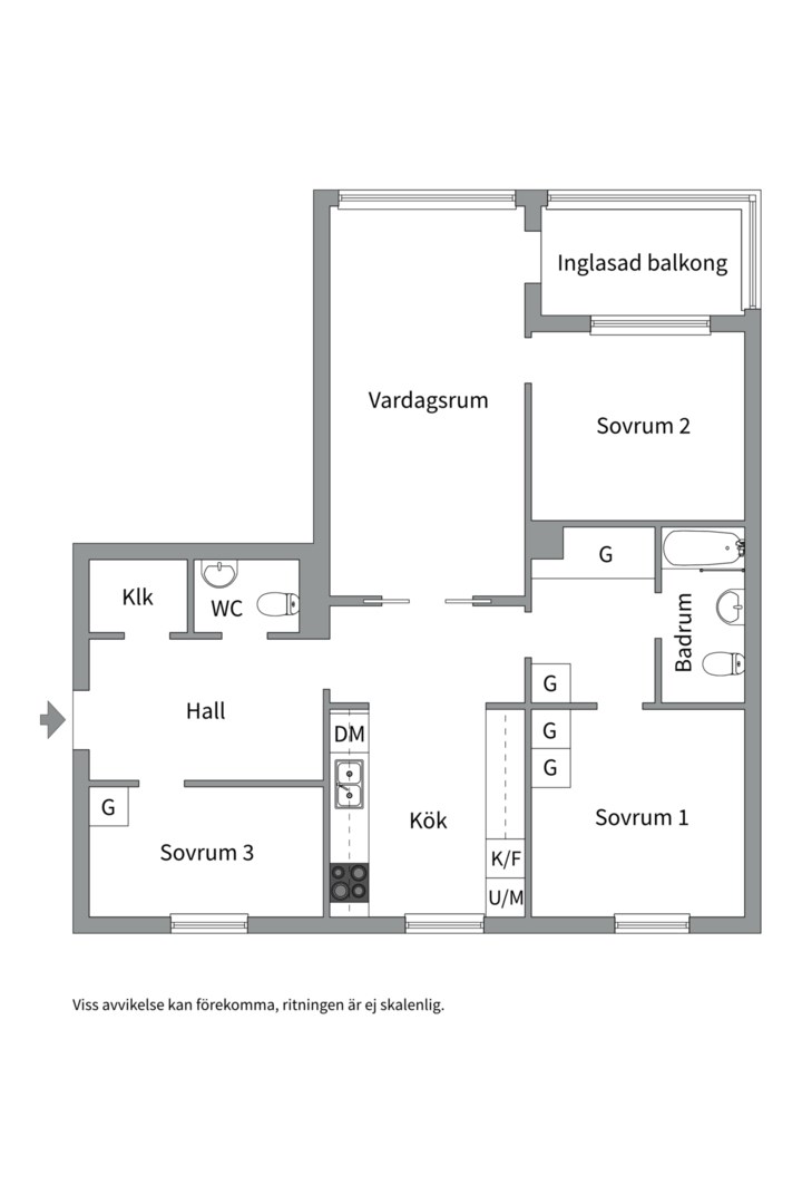 Planlösning från Rålambsvägen 8C, Till salu i Kungsholmen - Marieberg, Stockholm