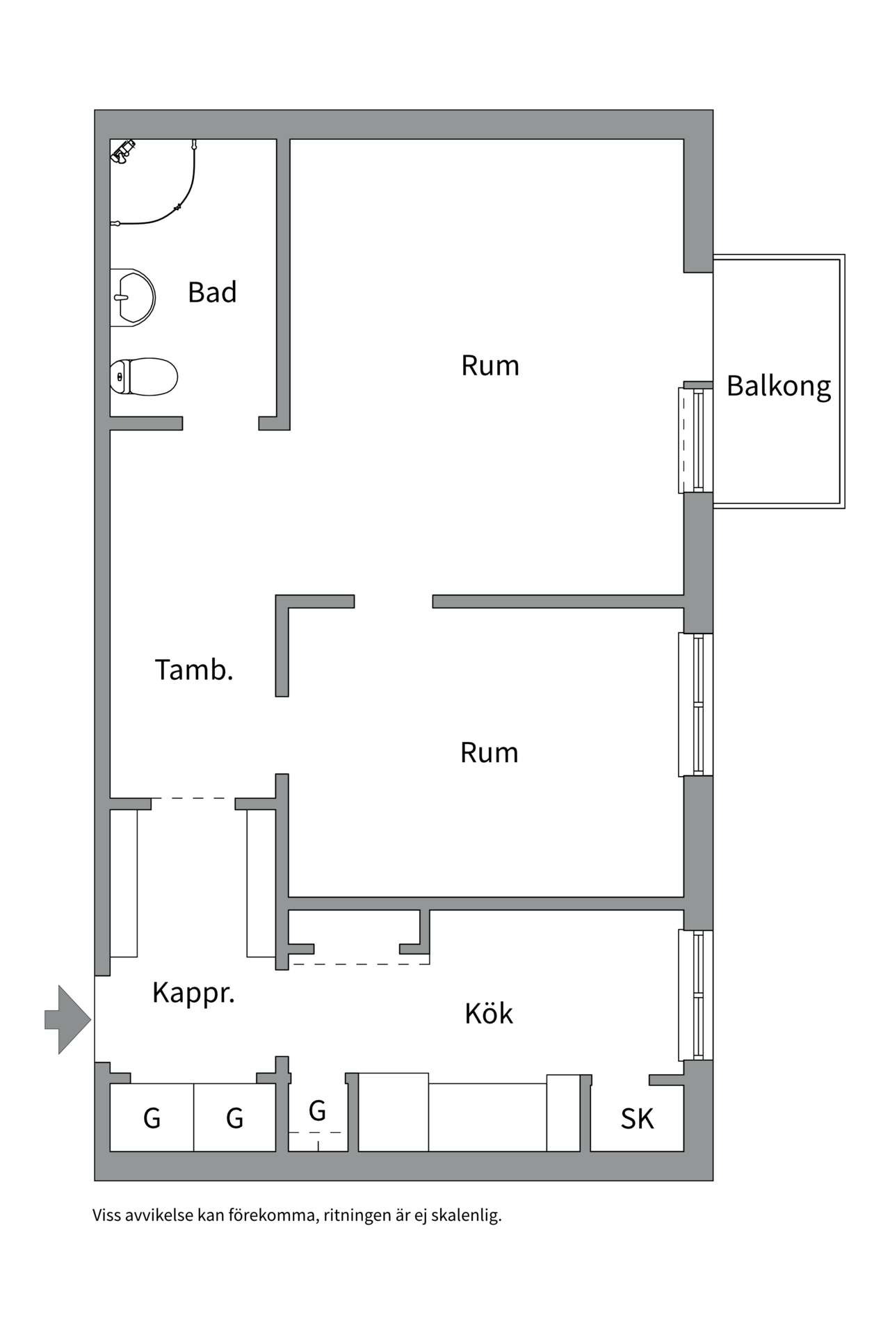 Bostadsbild från Fogdegatan 4, Kommande i Karlsdal, Västerås