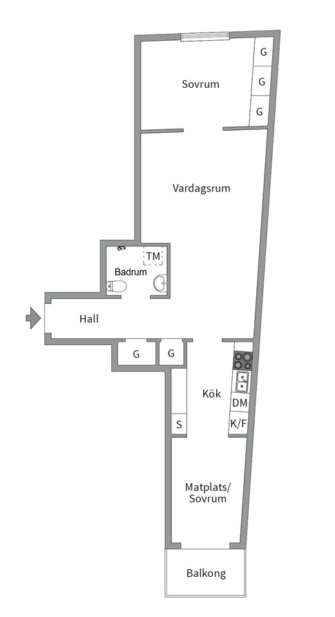 Planlösning från Kungsholms Strand 183, våning 3, Kommande i Kungsholmen, Stockholm