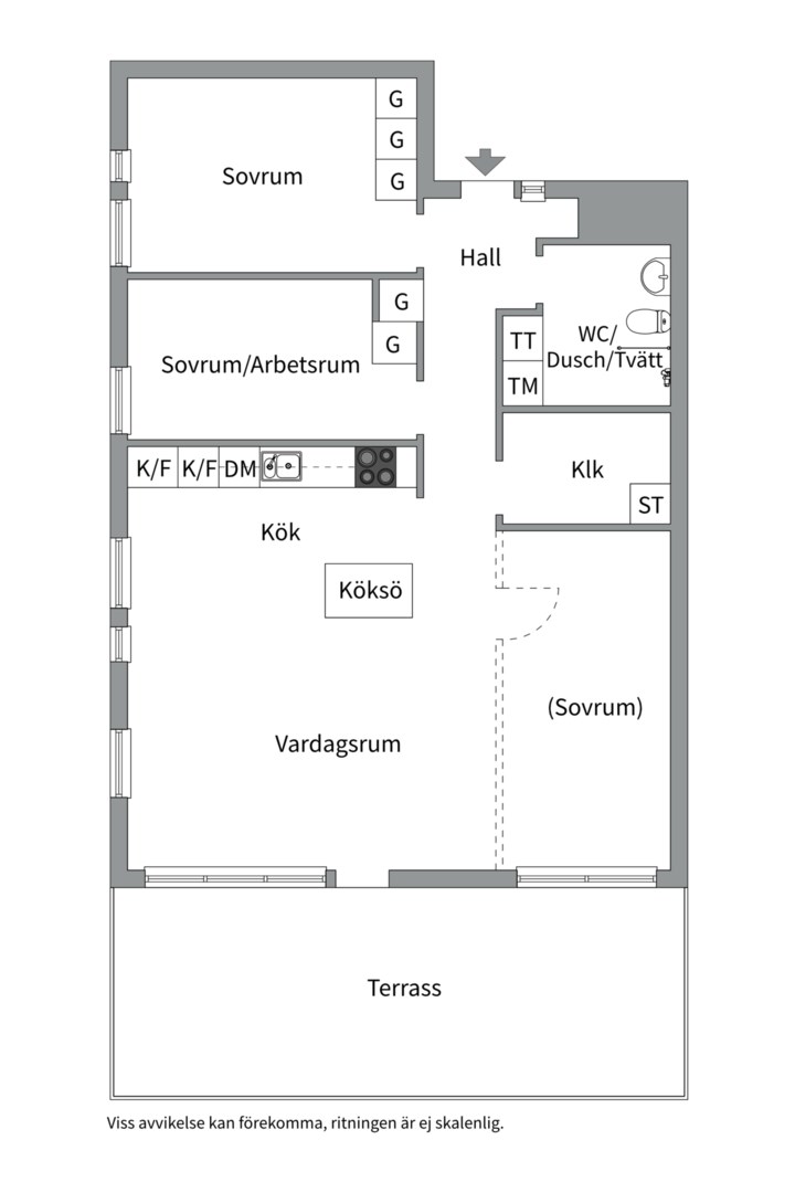 Planlösning från Tollarevägen 4, 2 tr, Till salu i Tollare, Nacka