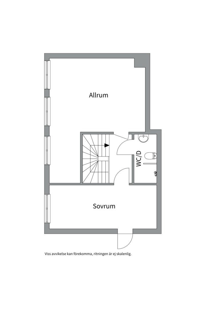 Planlösning från Kantatvägen 5, Till salu i Nacka Forum, Nacka