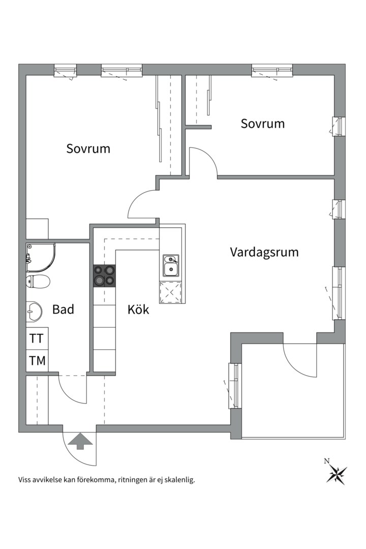 Planlösning från Ölandsresan 3C, Till salu i Sävja, Uppsala