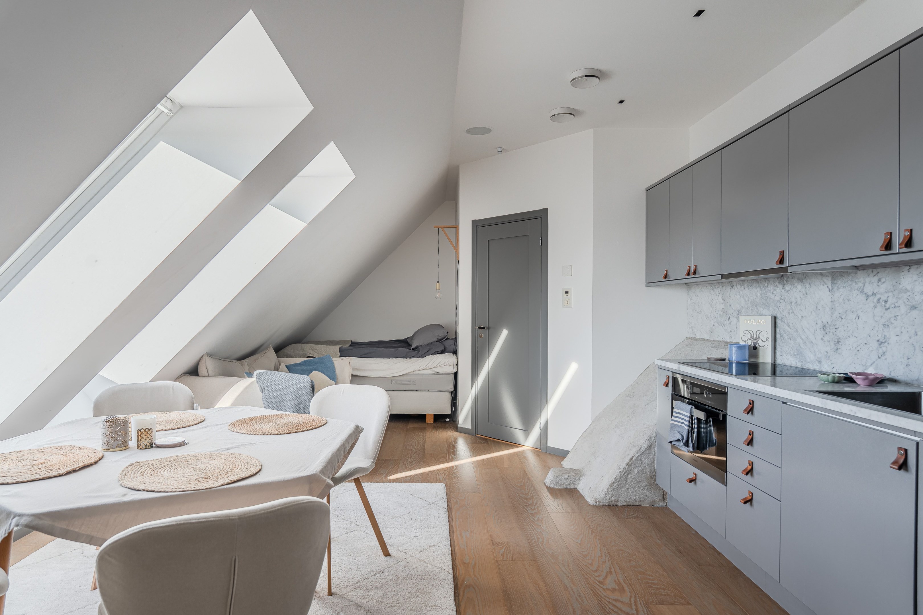 Bostadsbild från Gluntens gränd 1, Kommande i Främre Luthagen, Uppsala