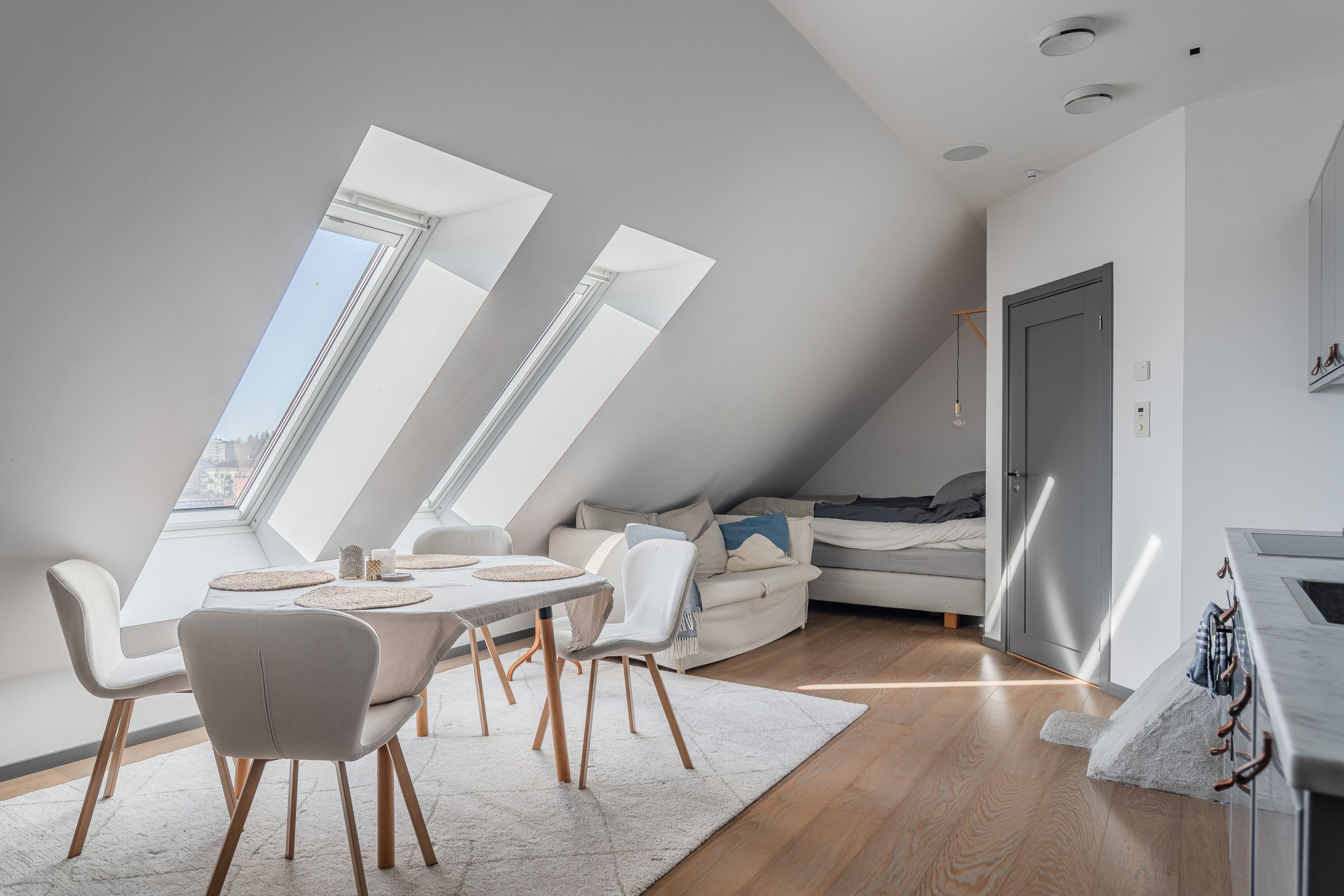 Bostadsbild från Gluntens gränd 1, Kommande i Främre Luthagen, Uppsala