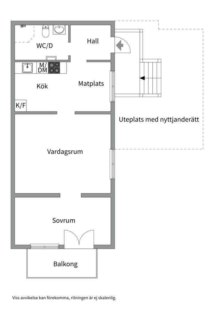 Planlösning från Grisslingebacken 1A, lgh 1003, Såld i Mörtnäs, Värmdö