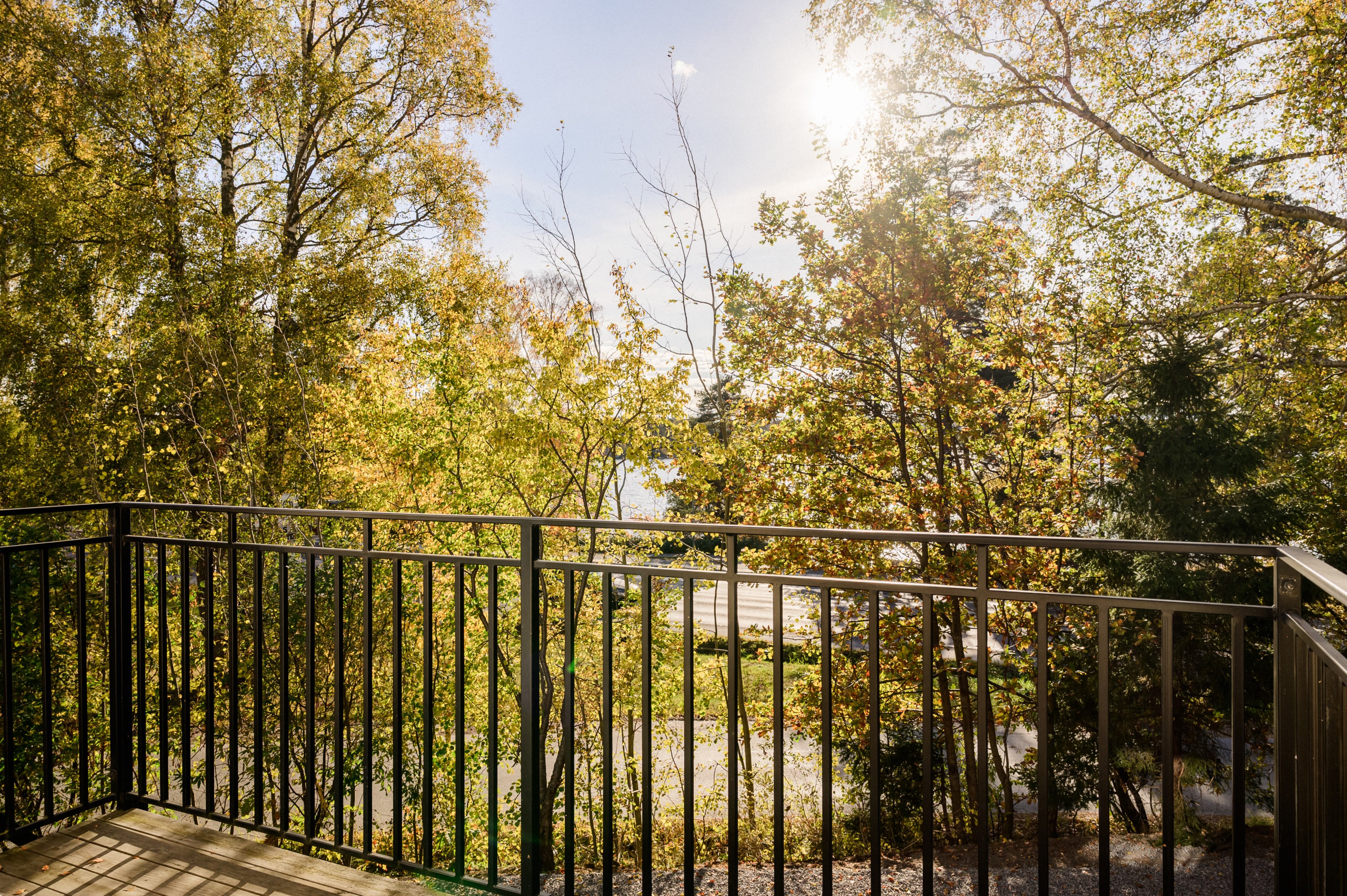 Sjöglimt från balkongen mot Grisslingen