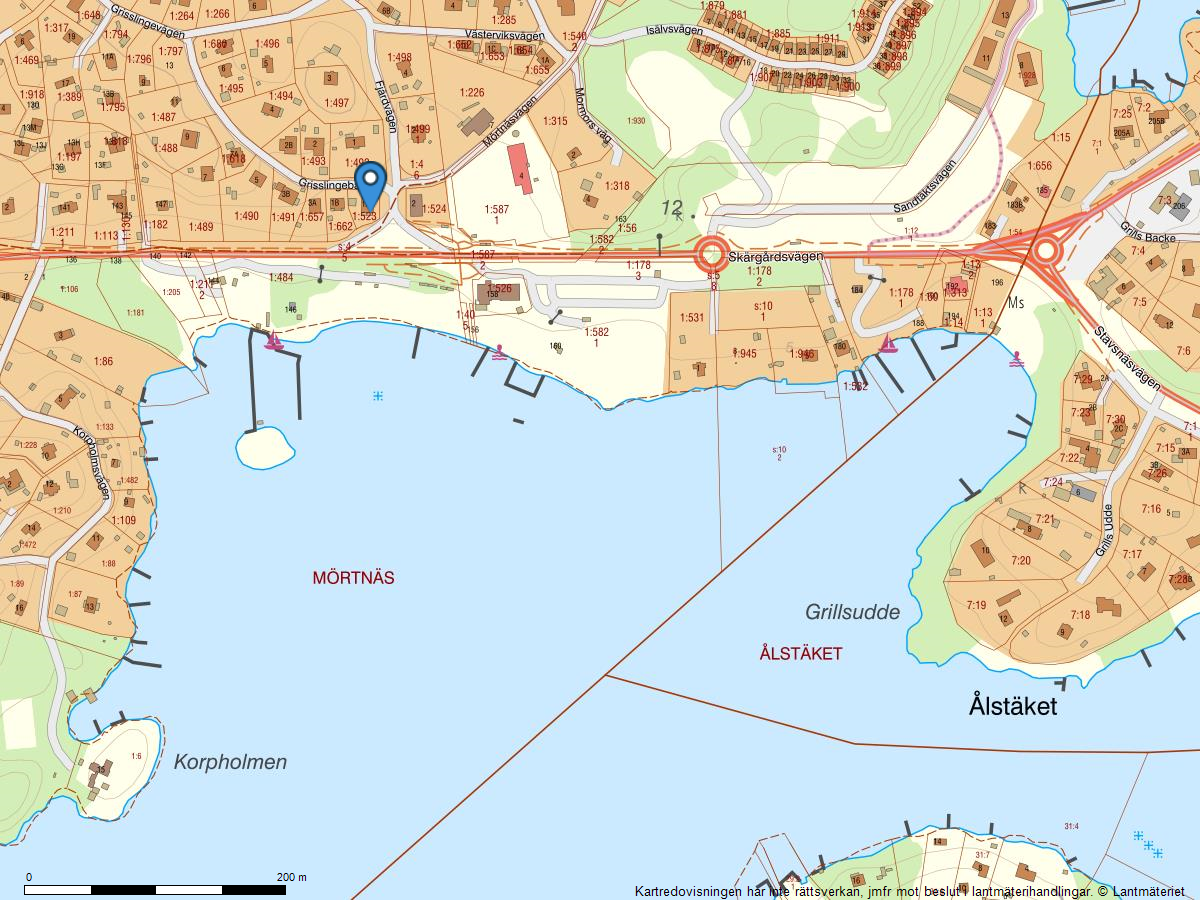 Bostadsbild från Grisslingebacken 1A, lgh 0901, Till salu i Mörtnäs, Värmdö