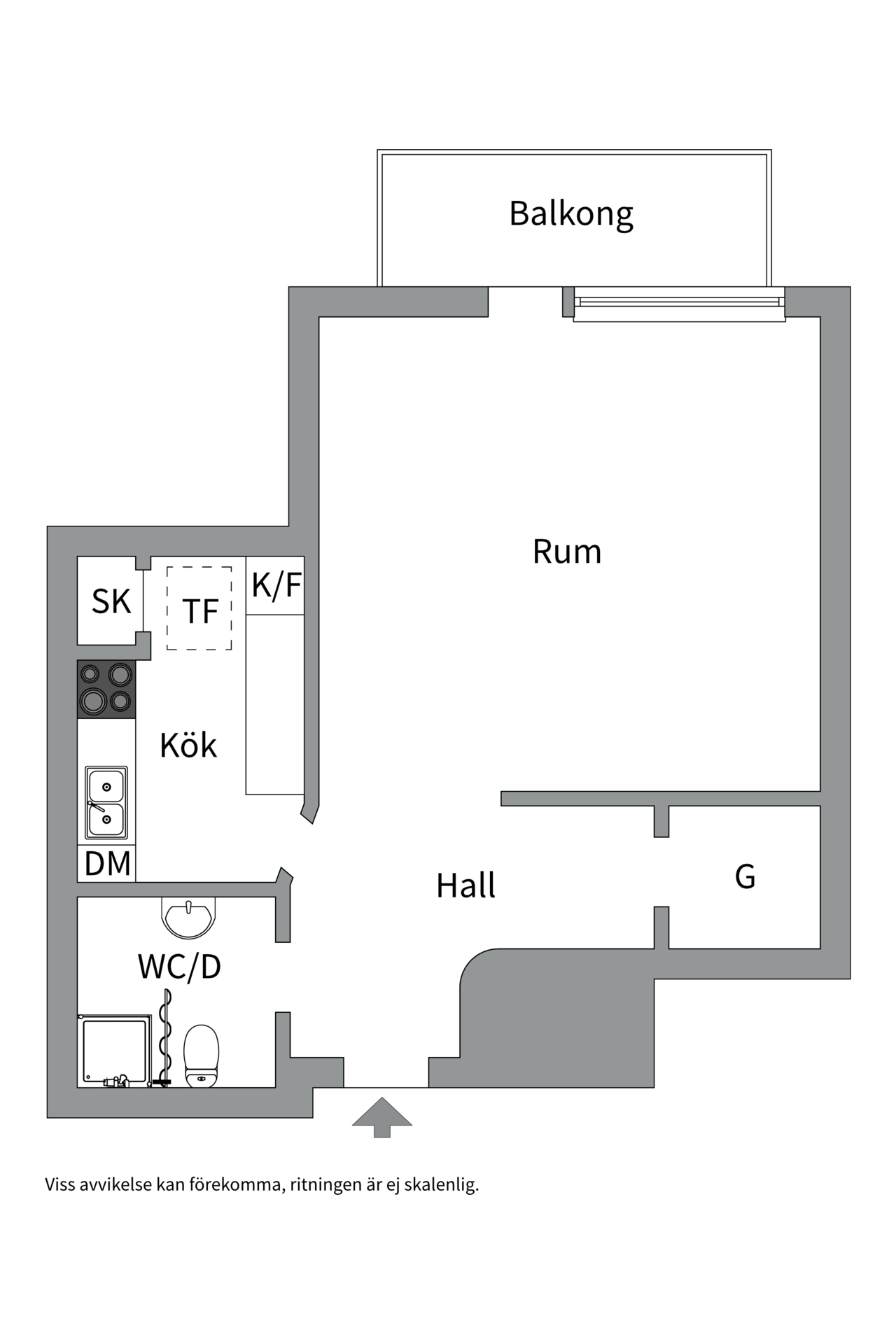 Bostadsbild från Geijersgatan 48A, Kommande i Luthagen, Uppsala