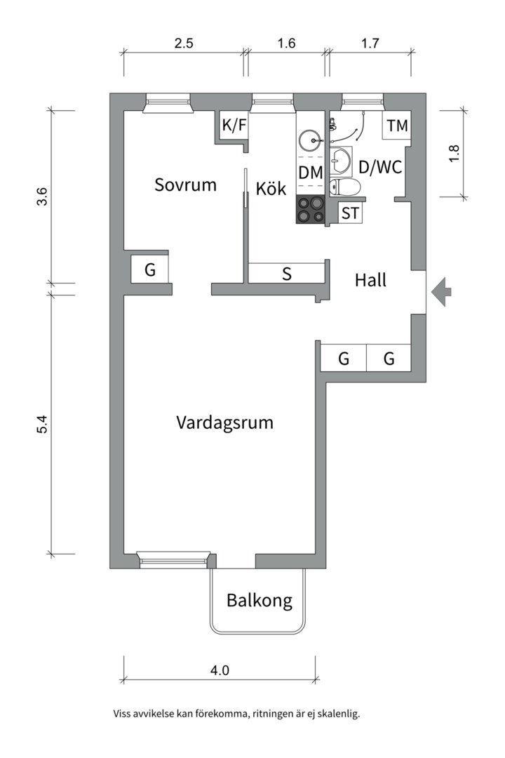 Planlösning från Svartbäcksgatan 97B, Till salu i Svartbäcken, Uppsala