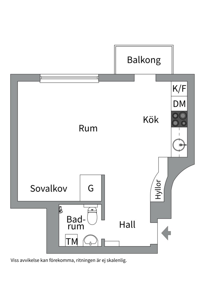 Planlösning från Folkungagatan 67, Såld i Södermalm - Medborgarplatsen, Stockholm