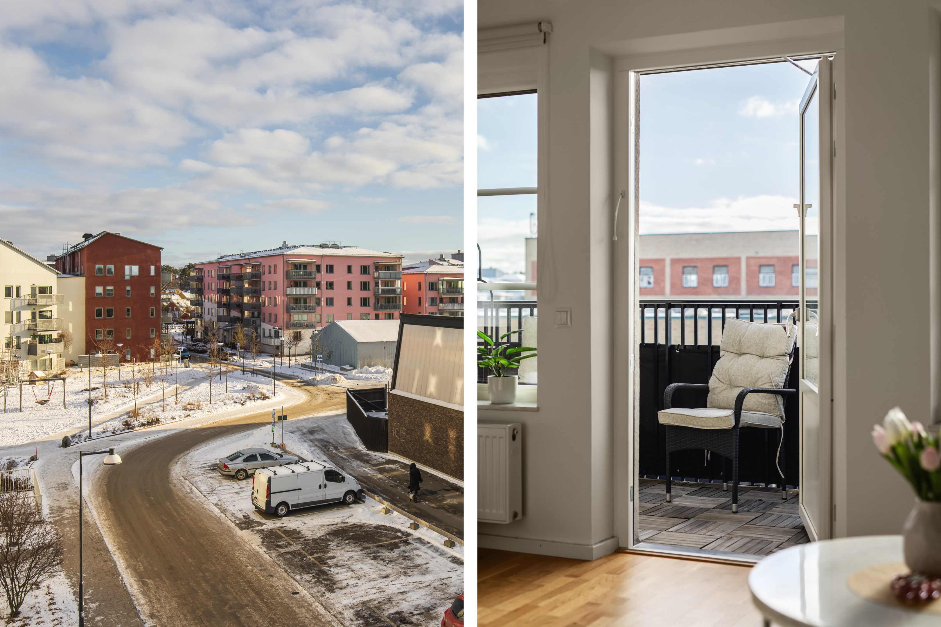 Centralt läge nära hamnens puls med cafeér och restauranger