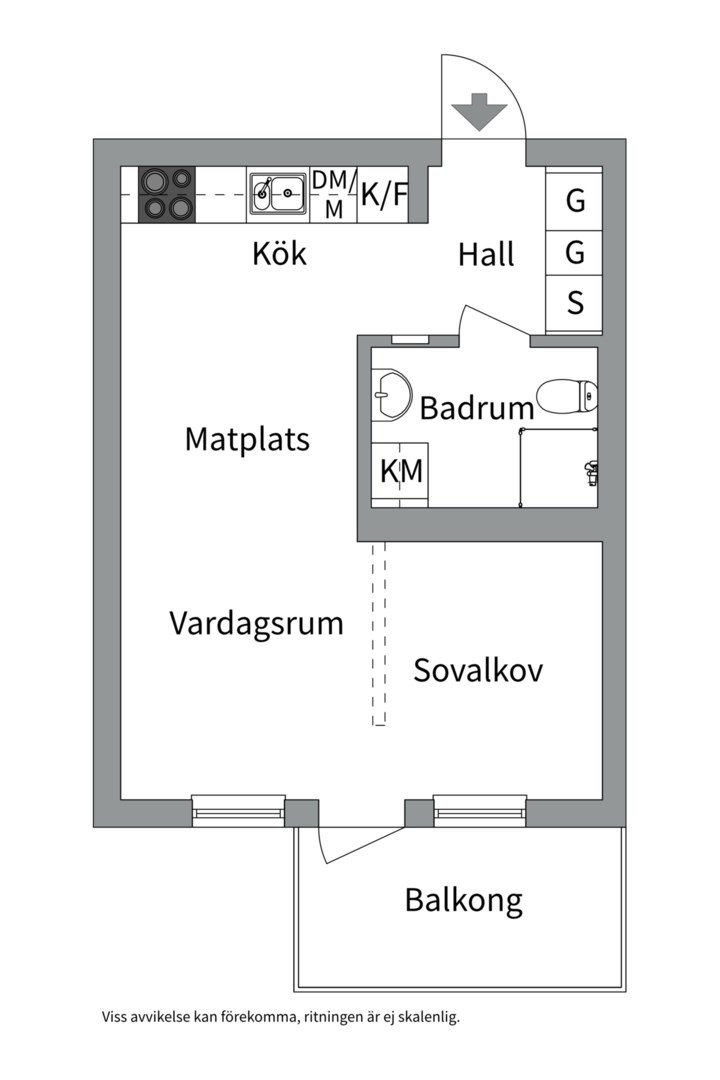 Planlösning från Josef Ekbergs gränd 4, 3 tr, Till salu i Gustavsbergs - Porslinskvarteren, Värmdö