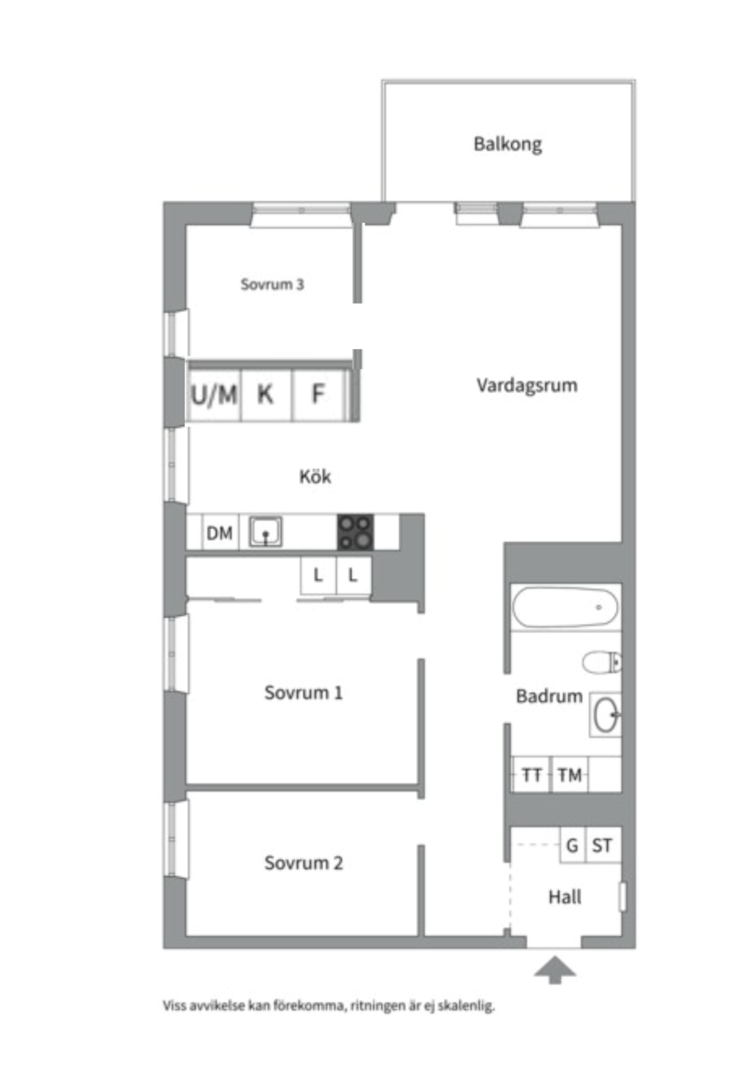 Planlösning från Tollare kaj 12, Till salu i Tollare, Nacka