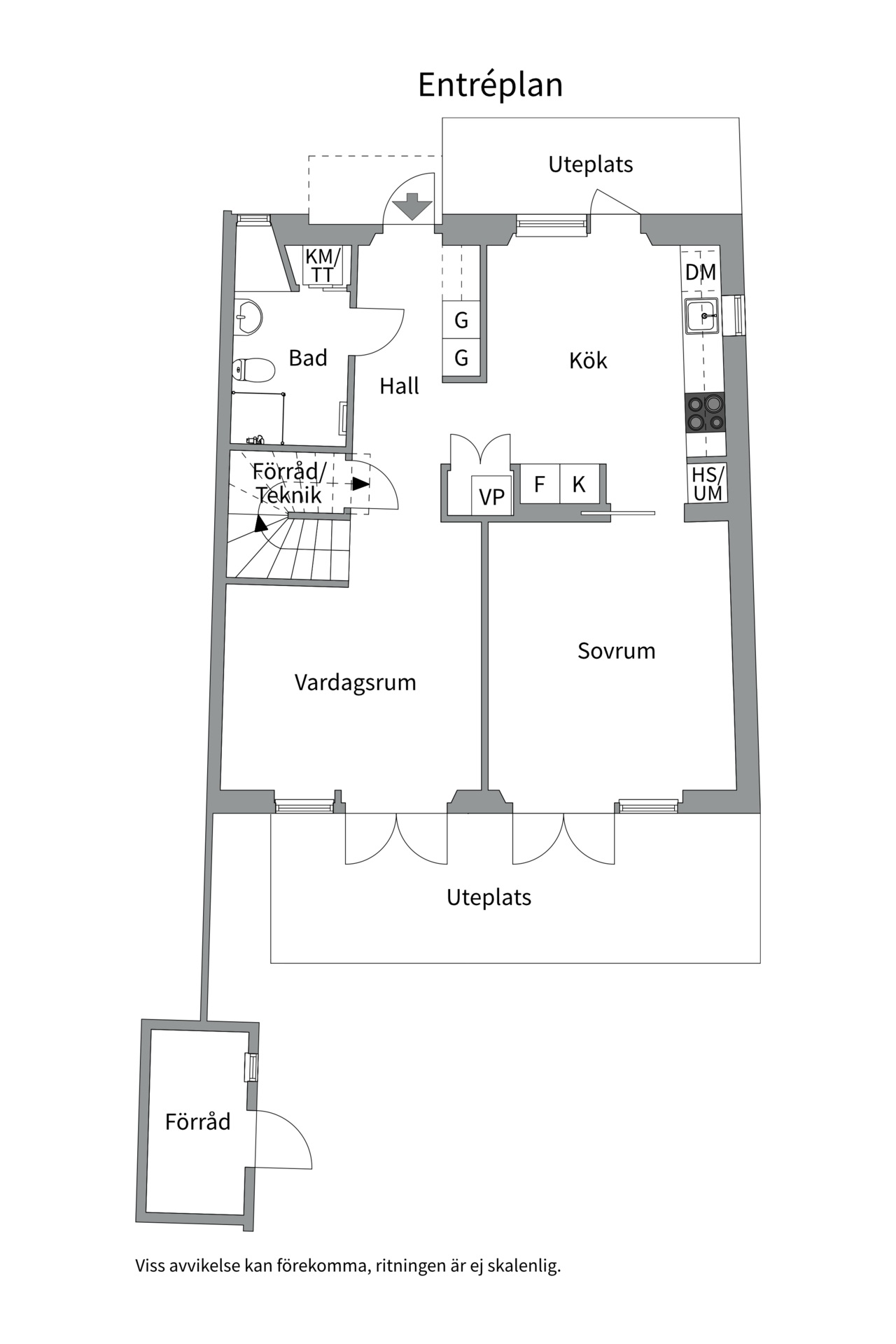 Bostadsbild från Vitmossvägen 42, Såld i Lindbacken, Uppsala