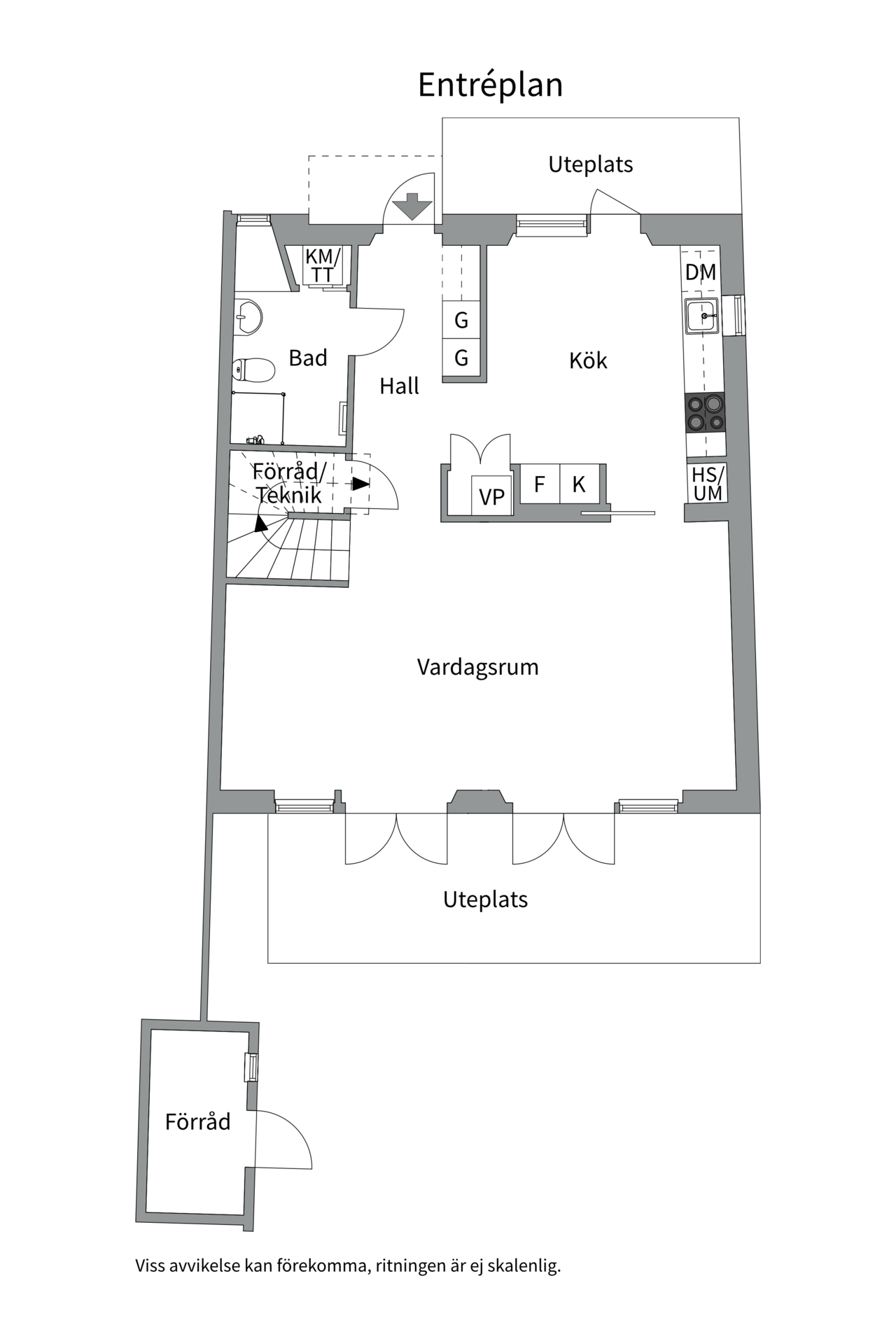 Bostadsbild från Vitmossvägen 42, Såld i Lindbacken, Uppsala