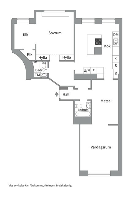 Planlösning från Ehrensvärdsgatan 4, Kommande i Kungsholmen - Nedre Kungsholmen, Stockholm
