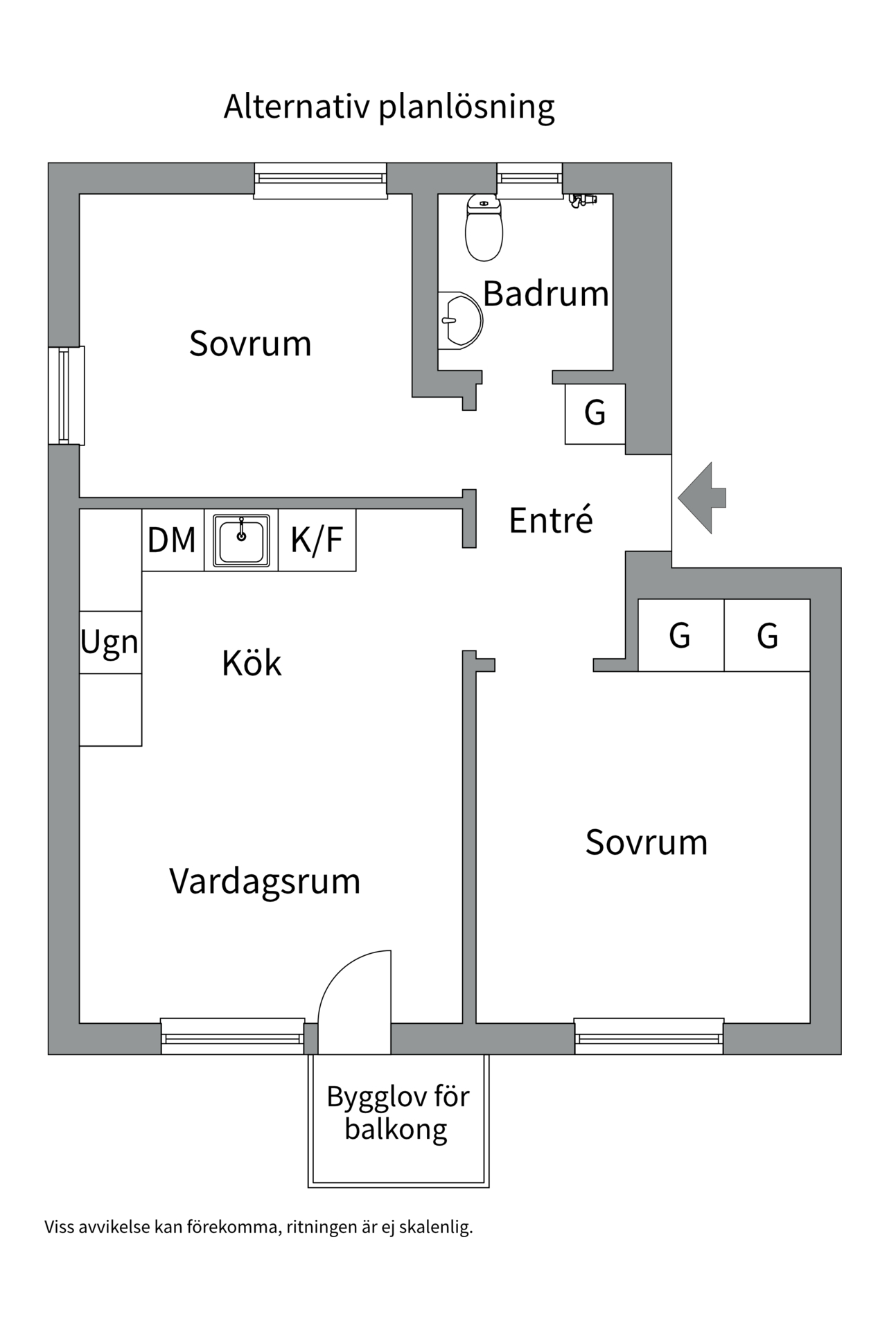 Bostadsbild från Fastlagsvägen 17, Till salu i Midsommarkransen, Stockholm