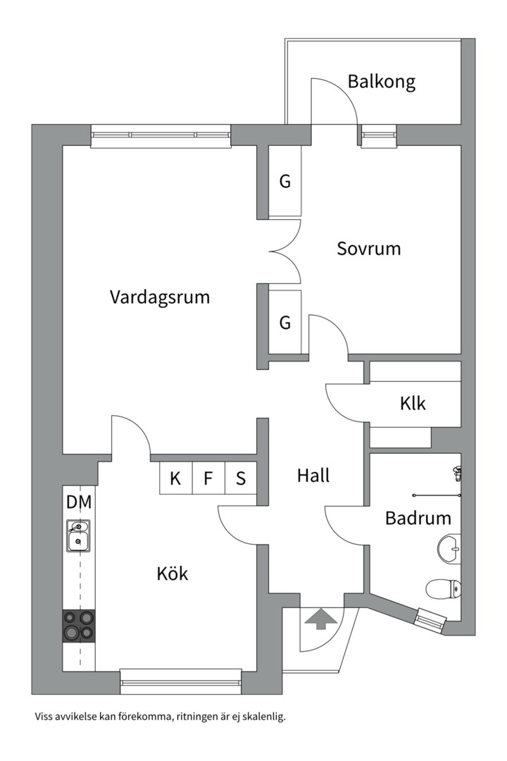 Planlösning från Tryffelvägen 44C, Till salu i Norby, Uppsala