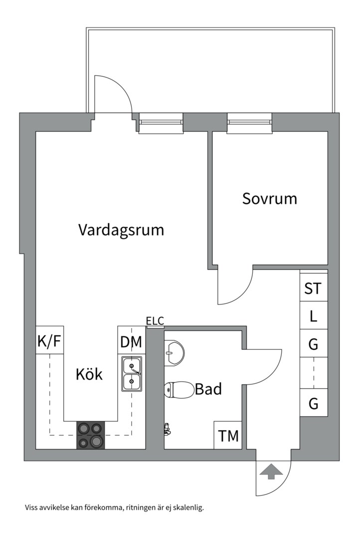 Planlösning från Fyrislundsgatan 37A, Till salu i Salabacke, Uppsala