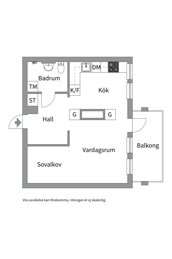 Planlösning från Ormingeringen 73, Såld i Västra Orminge, Nacka