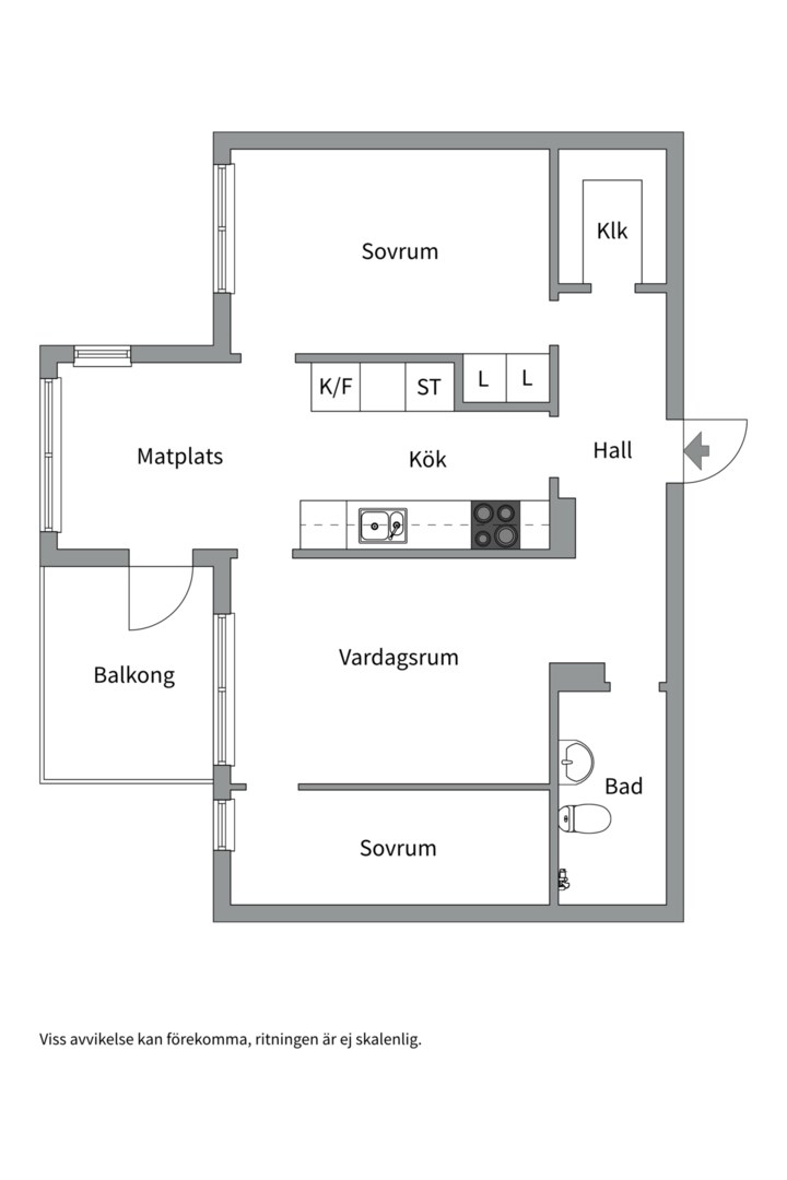 Planlösning från Landåvägen 73, Kommande i Jarlaberg, Nacka