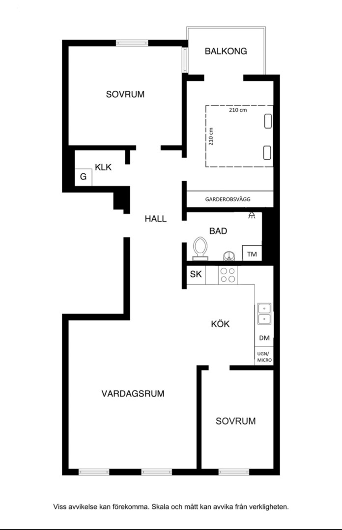 Planlösning från Rådmansgatan 76A, 4tr, Såld i , Stockholm