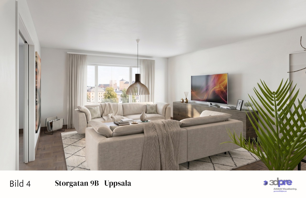 Bostadsbild från Storgatan 9B, Till salu i Höganäs, Uppsala