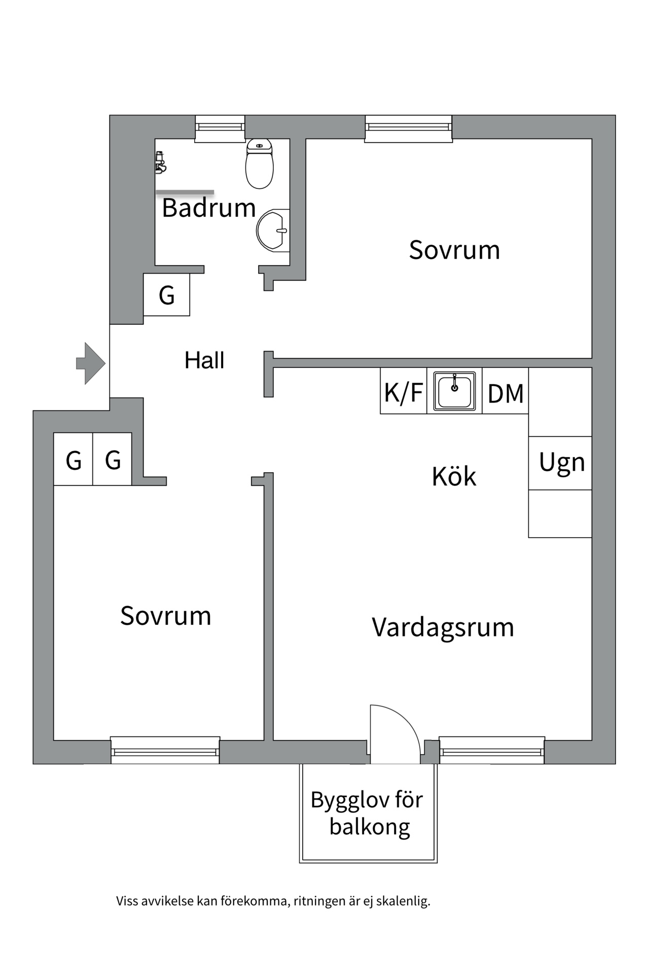 Bostadsbild från Fastlagsvägen 17, Såld i Midsommarkransen, Stockholm