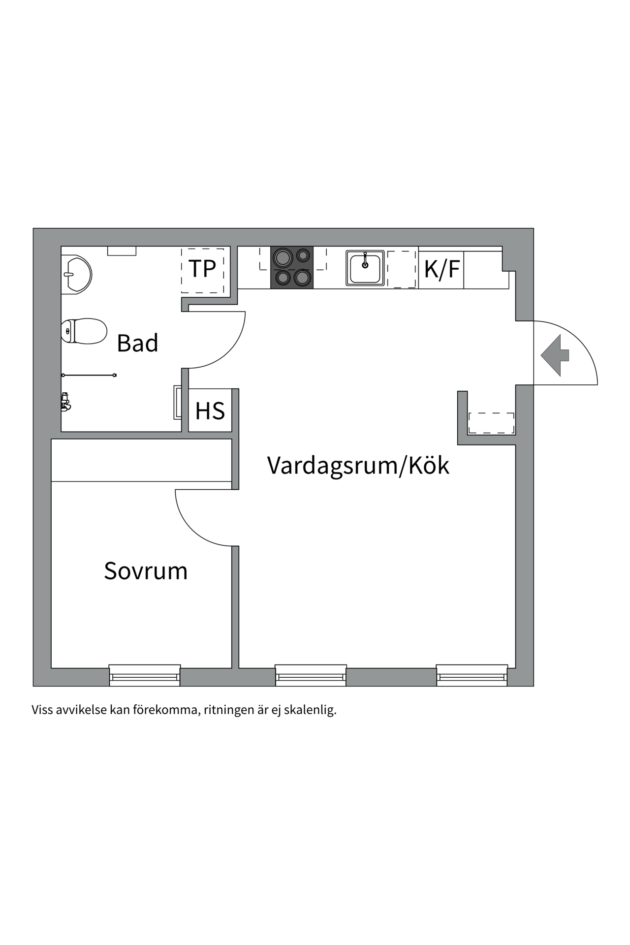Bostadsbild från Tre kronors väg 33, Såld i Kvarnholmen, Nacka