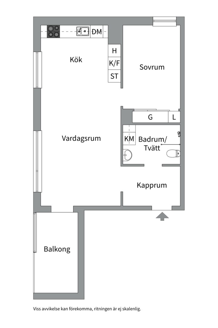 Planlösning från Kvarnholmsvägen 88, 1 tr, Till salu i Kvarnholmen, Nacka