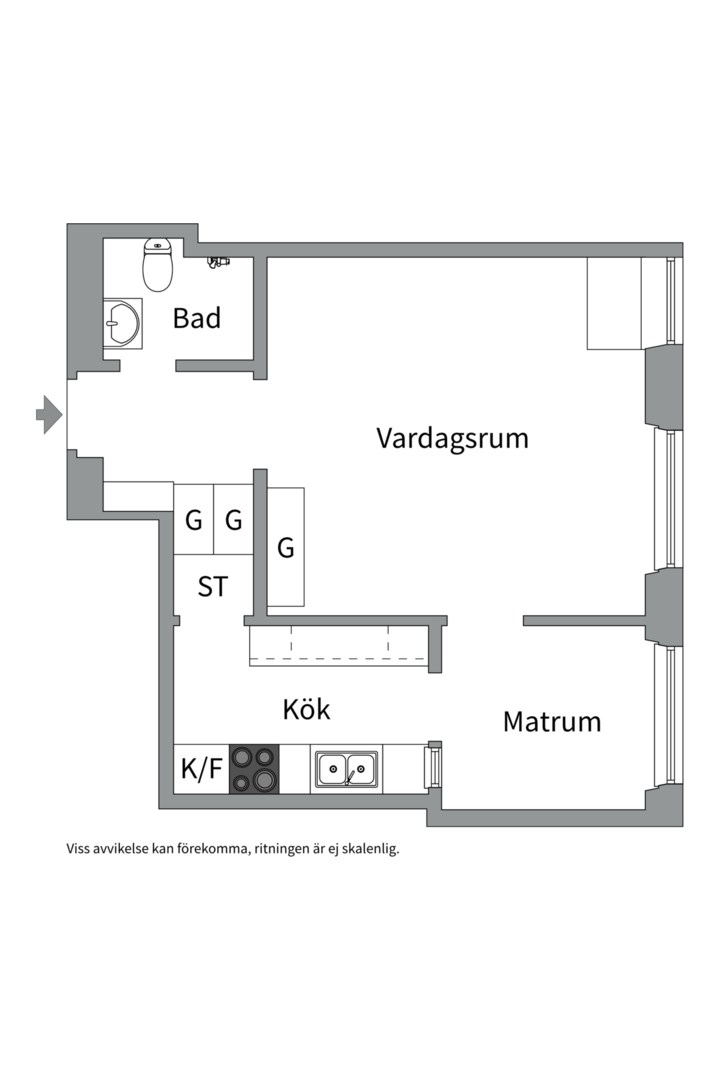 Planlösning från Frödingsvägen 2, Kommande i Kungsholmen - Fredhäll, Stockholm